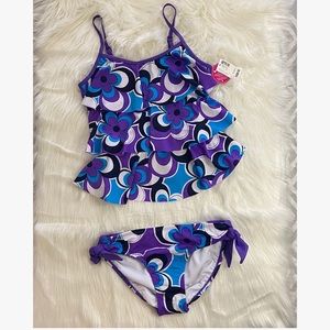 Justice girls swim suit size 14